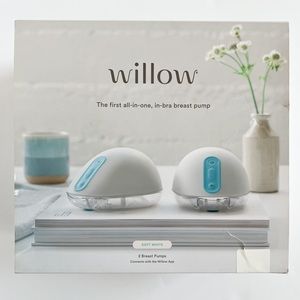 WILLOW 2.0 Soft White Cordless Breast Pump Wireless Pre Owned